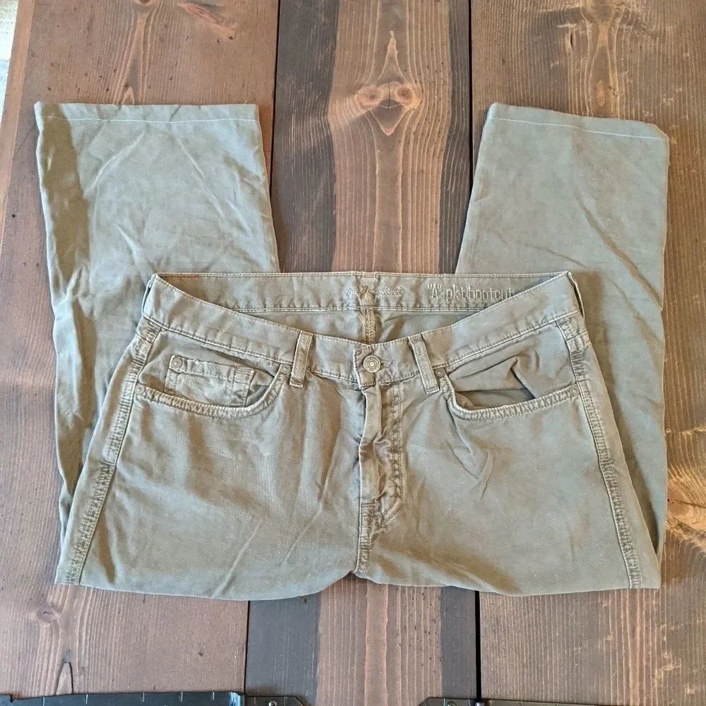 7 For All Mankind A Pkt Bootcut army green size 31